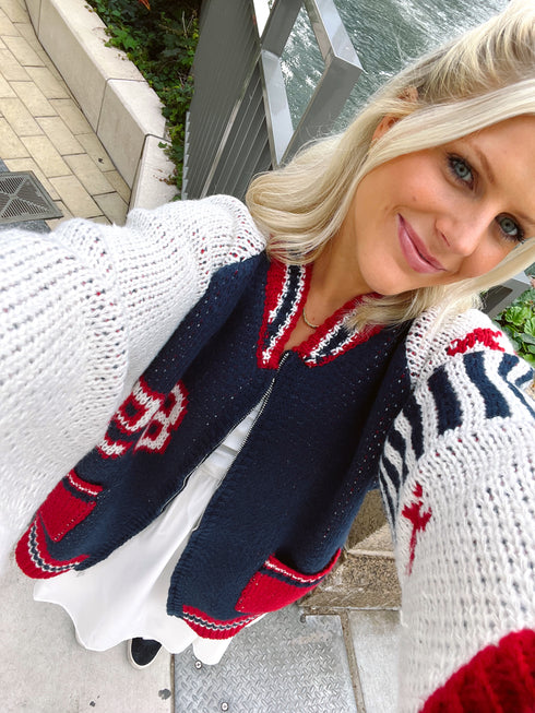 End Game Knit Jacket// Navy